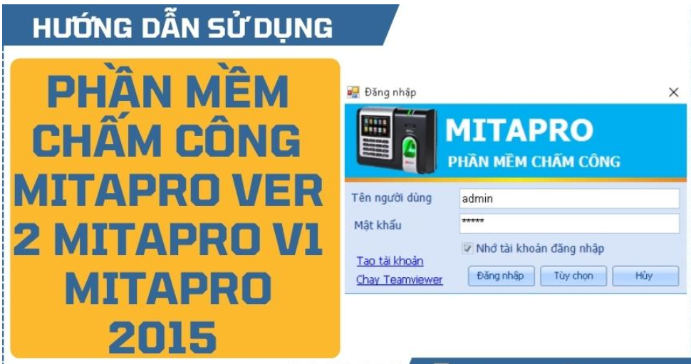 HƯỚNG DẪN CHẤM CÔNG CHO NHÂN VIÊN MITA Pro