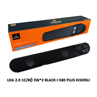 Loa Đơn 2.0 KISONLI i-580 plus Màu Đen 3W *2 gắn được...