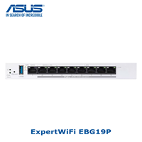 Switch Gigabit PoE EBG19P + VPN wired Router. 8 PoE+ ports up to 123W , Up to 3 WAN ethernet ports + 1 USB WAN