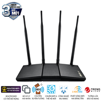 ASUS RT-AX1800HP (Xuyên tường) Wifi AX1800, Wifi 6 (802.11ax), AiMesh 360 WIFI Mesh, Parental Control, AiProtection