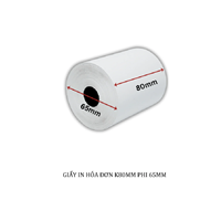 Giấy in nhiệt K80x65 bọc bạc