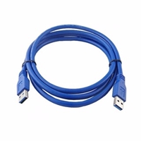 185 - Cáp USB 1m5 ( 2 đầu dương), màu xanh