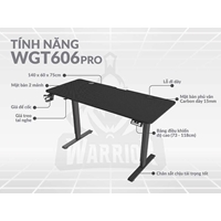 Bàn gaming nâng hạ WARRIOR PALADIN series -...