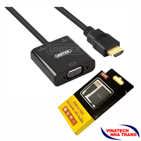 Cáp chuyển đổi HDMI sang VGA + Audio Unitek (Y-6333)