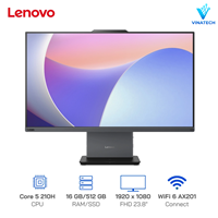 Máy tính để bàn ThinkCentre Neo 50a 24 Gen5 AIO 12SC00BYVA / Intel Core 5 210H (4.8GHZ) / 1 x 16GB RAM / 512GB SSD