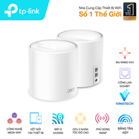 Bộ phát wifi 6 TP-Link Deco X60 3-Pack (Chuẩn AX/...