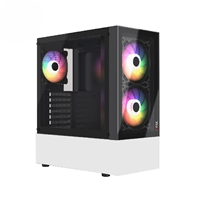 CASE MAGIC GM-04 BLACK AND WHITE GLASS 3 FAN (ATX)