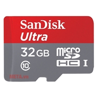 Thẻ nhớ SANDISK 32GB Utra microSDHC  / 100Mb/s, C10