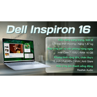 Laptop Dell Inspiron N5640 KHPF5 (Core 7 150U/ 16GB/...