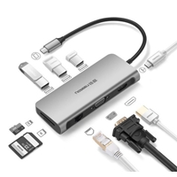 UGREEN - Bộ chuyển đổi USB Type-C ra 3*USB 3.0 + HDMI +...